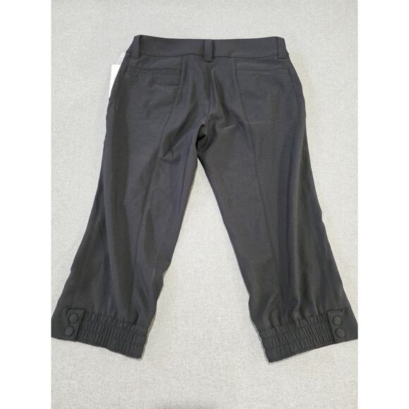 Womens 6 New NWT Golf Palm Capri Pants Pockets Long UPF 50 Black Oakley Knee - Picture 2 of 8